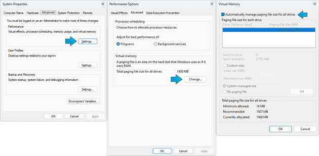 Windows Virtual Memory Management Page